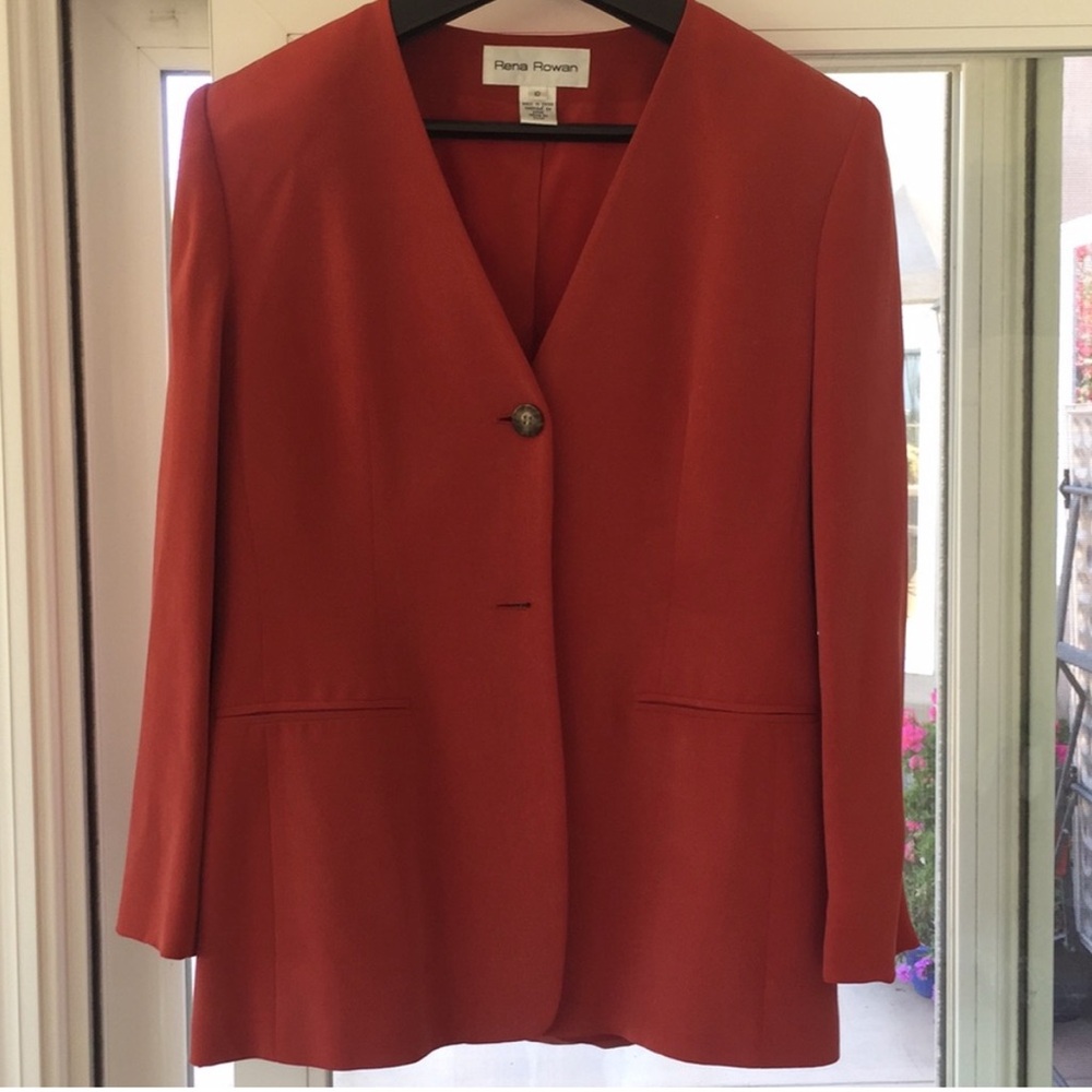 RENA ROWAN 100% silk blazer
